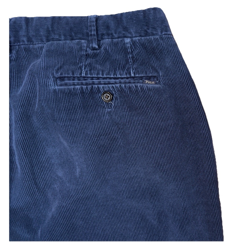 Polo Ralph Lauren Mens Classic Fit Corduroy Pants Navy Blue Size 36x30 - Picture 10 of 11